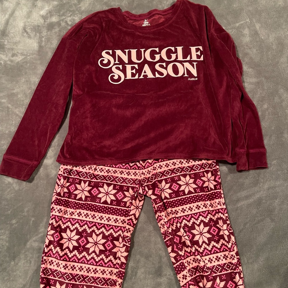 Justice Plush Pajama Set